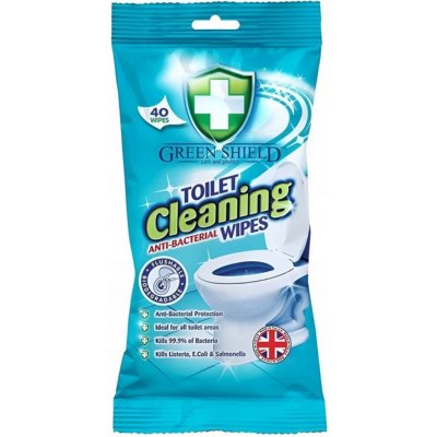 Green Shield Toilet Cleaning vlhčené ubrousky na povrchy WC 40 ks – HobbyKompas.cz