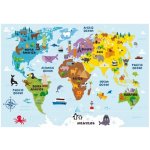 Anděl Přerov Samolepka na zeď mapa světa, rozměry 24 x 42 cm – Zbozi.Blesk.cz