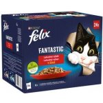 Felix Fantastic multipack lahodný výběr s kuřetem hovězím králíkem a jehněčím v želé 24 x 85 g – Zbozi.Blesk.cz