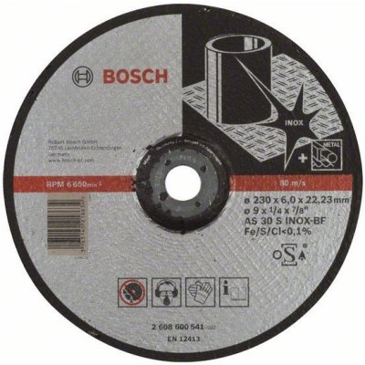 BOSCH Hrubovací kotouč profilovaný expert for inox as 30 s inox bf, 230 mm, 6,0 mm – Zboží Dáma