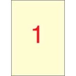 APLI Etikety A4/20 ks, 210x297 - 1 etiketa, krémová – Hledejceny.cz