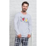 I love beer pánské pyžamo dlouhé tmavě šedé – Zbozi.Blesk.cz