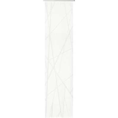 Japonská stěna na míru Beam, bílá, polotransparent, šířka 60 cm – Hledejceny.cz