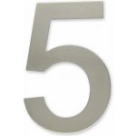 Čísla na dveře 100mm nerez samolepící Varianta: číslice 5 – Sleviste.cz