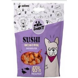 Vet Planet VetExpert Mr.Bandit pochoutka SUSHI kachna a ryba 80 g