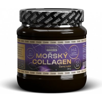 Titanus Mořský Collagen černý rybíz 250 g – Hledejceny.cz