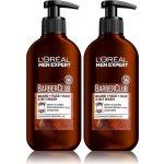 L'ORÉAL PARIS Men Expert Barber Club 3v1 Gel 2 × 200 ml – Zbozi.Blesk.cz