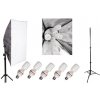 Elementrix softbox set lampa 5x35W stativ