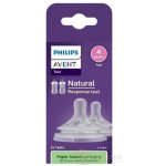 Philips Avent savička Natural Response 4 střední průtok 2 ks transparentní – Zboží Dáma