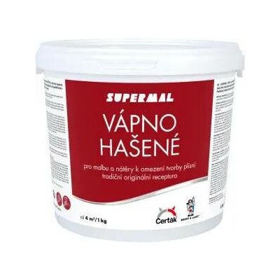 Vápno na bílení, hašená vápenná barva, Čerťák, 6 kg – Sleviste.cz