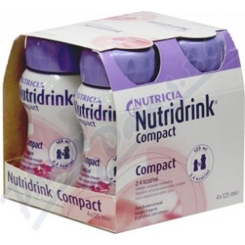 NUTRIDRINK COMPACT S PŘÍCHUTÍ JAHODOVOU POR SOL 4X125ML