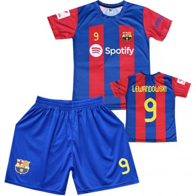 Numberoplus Premium dětský fotbalový dres komplet FC Barcelona Lewandowski 9 – Zboží Dáma