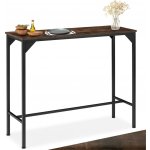 VASAGLE Barový stůl se dvěma židlemi LBT017B01 Vintage hnědá/černá – Zboží Dáma