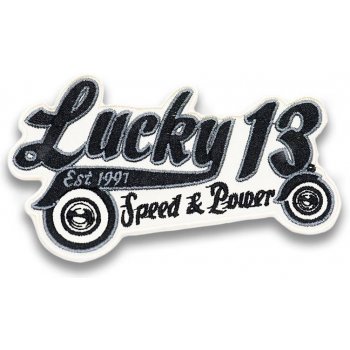 Moto nášivka Lucky 13 Speed Power 10cm x 6cm