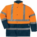 Delta STRADA 2 Unisex reflexní nepromokavá parka Fluo oranžová/nám. modrá