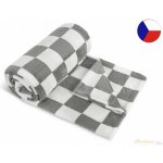 Bellatex deka Kemping šedá kostka 150x200 – Sleviste.cz