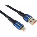 PremiumCord ku31cy1USB-C - USB 2.0 A (USB 3.2 generation 1) bavlněný oplet, 1m – Zboží Živě