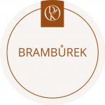 Davídkovo koření Etiketa Brambůrek béžová průměr 4,5 cm 1 ks – Zboží Dáma