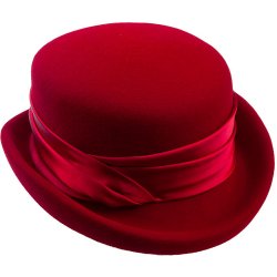 Dámský plstěný klobouk červená Q1140 52240/12GD