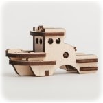 CuteWood Dřevěné 3D puzzle Loď – Zboží Mobilmania