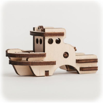 CuteWood Dřevěné 3D puzzle Loď – Zbozi.Blesk.cz