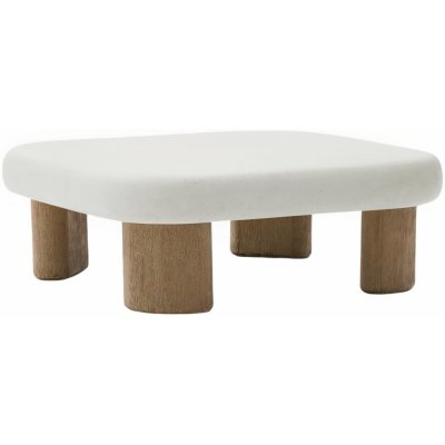 Kave Home Labra 80 x 80 cm zahradní stolek Bílý cementový – Hledejceny.cz