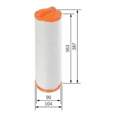 BOSCH Filtr - sekundární vzduch F026400340 – Hledejceny.cz
