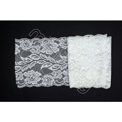 Pružná bílá krajka 15,5 cm – Hledejceny.cz