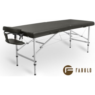 Fabulo USA Kovové masážní lehátko Fabulo FERRO Set 184x71 cm černá 184 x 71 cm 14,5 kg