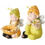 Boltze Stojací dekorace děvče a chlapec s čepičkou různé druhy 34 x 22 x 25 cm – Hledejceny.cz