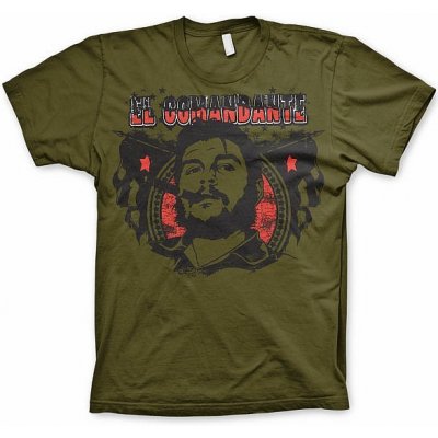 Che Guevara tričko El Comandante Olive