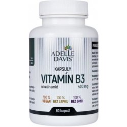 Adelle Davis Vitamin B3 nikotinamid 400 mg 60 kapslí