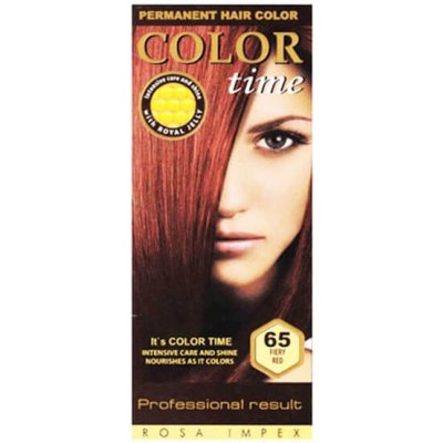 Color Time dlouhotravající barva na vlasy 65 ohnivě červená