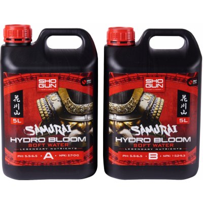 Shogun Samurai Hydro Bloom A+B 5 l měkká voda – Zboží Mobilmania
