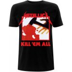 Metallica tričko Unisex Kill 'Em All Tracks Černá-Červená – Hledejceny.cz