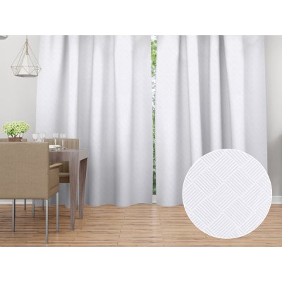 Biante Dekorační závěs Milano TF-094 - bílý 150x190 cm – Hledejceny.cz