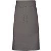 Zástěra Link Kitchen Wear Kuchařská zástěra Xl X1000 Dark Grey Pantone 431 70x120cm