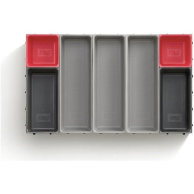 JOSEPH JOSEPH Variabilní organizér do zásuvky Duo Blox 7 851675, šedý/červený – Zboží Dáma