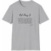 Pánské tričko s potiskem Tričko s potiskem Eat Pussy Is Vegan Sarkasmus na talíři! Unisex Softstyle Sport Grey