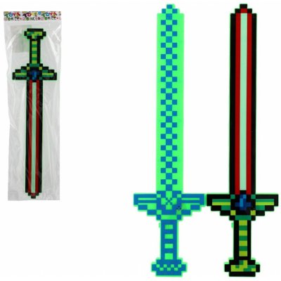 Teddies Meč svítící plast 55cm na baterie se zvukem se světlem 2 barvy v sáčku – Zboží Dáma