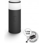 Hue Calla VENKOVNÍ SLOUPEK LED 8W 806lm 2200-6500K IP44, černá + adaptér – Hledejceny.cz