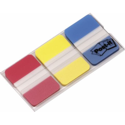 Post-it Samolepící popisovač 25x38mm, silný, 3x22 listů, mix barev – Hledejceny.cz