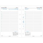 Filofax Denní kalendář 2025, den/1 strana, Aj náplň kapesních diářů formát A7 – Zboží Dáma