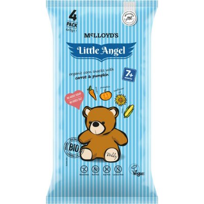 Little Angel Snack kukuřičný Teddy mrkev a dýně Bio 60 g – Hledejceny.cz