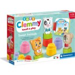 CLEMENTONI BABY Soft Clemmy Hrací sada s knížkou Milá zvířátka – Zboží Dáma