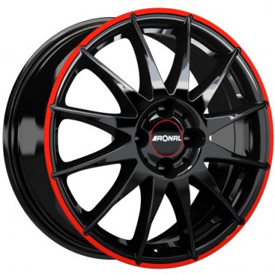 Ronal R54 7x16 5x114,3 ET40 black red rim