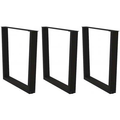 Omaxi 958335 Nohy k jídelnímu stolu ve tvaru V 3 ks černé 90 x 72-73,3 cm ocel – Hledejceny.cz