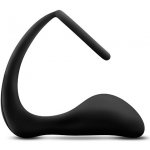 Blush Anal Adventures Cock Ring Plug Black anální kolík s erekčním kroužkem černé – Zboží Mobilmania