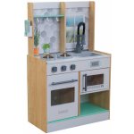 KidKraft 53433 dřevěná kuchyňka bílá Let's Cook natur – Zboží Mobilmania