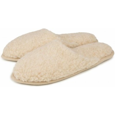 Vlnka dámské vlněné pantofle Lenka béžová – Zboží Dáma